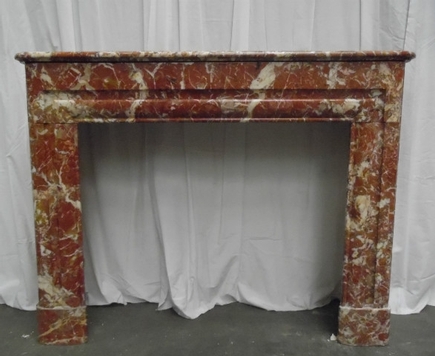 Louis XVI style marbre fireplace red 