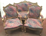Mobilier de salon de style Louis XV Canapé et fauteuils rocaille Chaises