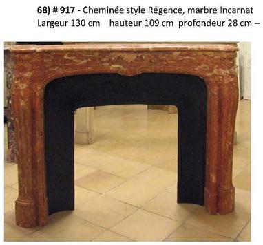fireplace regence marble incarnat