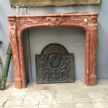 cheminee régence en marbre 