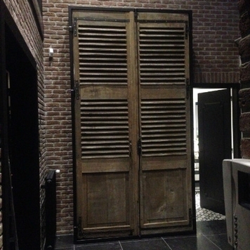 door to cupboard in oak 19century