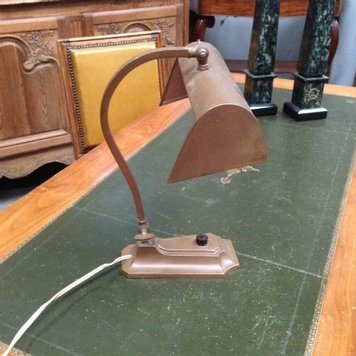 lampe de bureau en laiton 