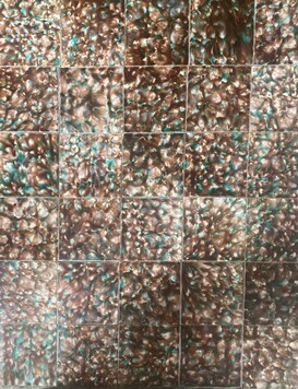 lots de carreaux ciment emmaillé 140 pièces années 1920 . XX siècle .
