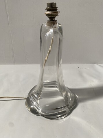 pieds de lampe en cristal art déco de la maison Daum - France . XX siècle .